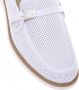Baldinini White perforated calfskin loafer - Thumbnail 2
