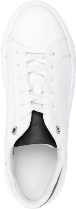 Baldinini Witte Leren Casual Lage Sneakers White Heren