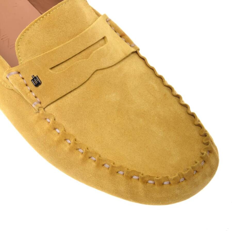Baldinini Yellow suede loafer