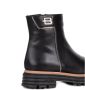 Baldinini Black and platinum calfskin ankle boots Zwart Dames - Thumbnail 7