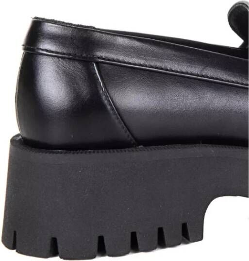 Baldinini Zwarte leren loafers