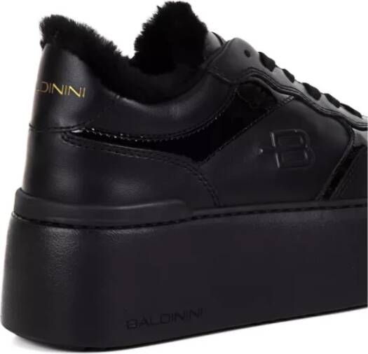 Baldinini Zwarte Plateau Sneakers Black Dames