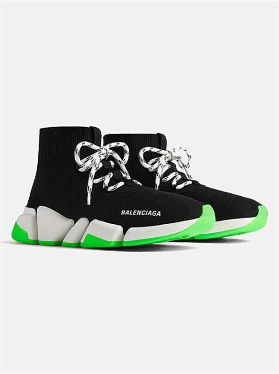 Balenciaga 3D Techniek Lichtgewicht Sneaker Black Heren