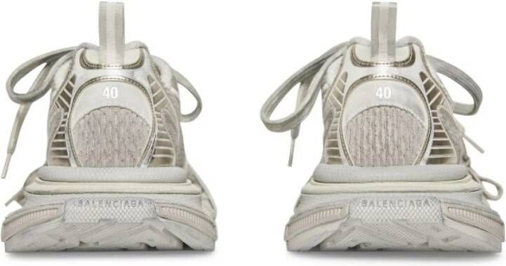 Balenciaga 3XL Mesh en Polyurethaan Sneaker Gray Dames