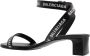 Balenciaga Heeled Sandals With Logo Zwart Dames - Thumbnail 3