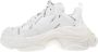 Balenciaga Allover Logo Triple S Sneaker White Dames - Thumbnail 3