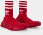 Balenciaga Speed Lt Adidas Sneakers Red Logo White Rood Dames - Thumbnail 4