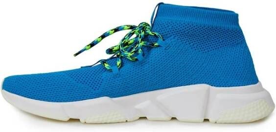 Balenciaga Blauwe Katoenen Sneakers voor Mannen Blue Heren