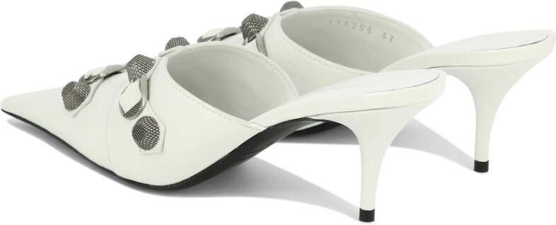 Balenciaga Cagole 70 Mules White Dames