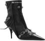 Balenciaga Cagole 90 Enkellaarzen Black Dames - Thumbnail 4