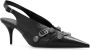 Balenciaga Zwarte Leren Studded Slingback Pump Black Dames - Thumbnail 4