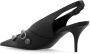 Balenciaga Zwarte Leren Studded Slingback Pump Black Dames - Thumbnail 5