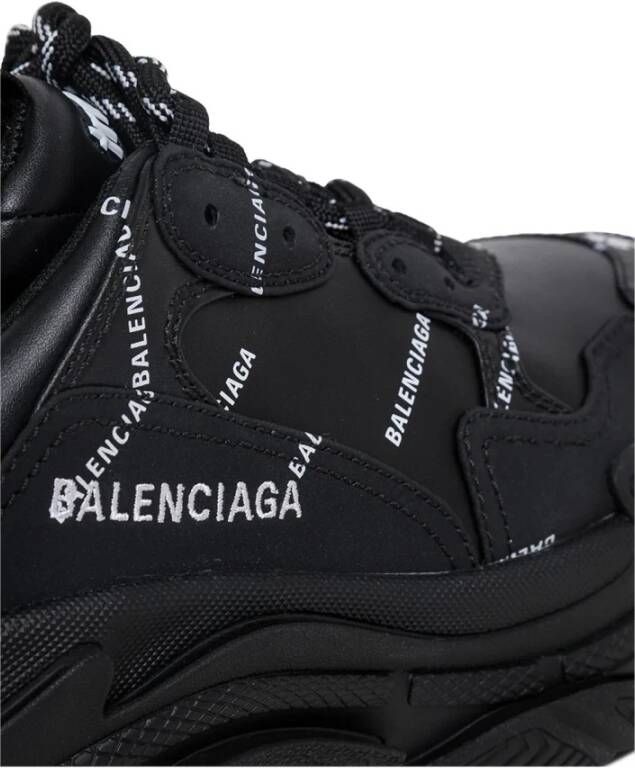 Balenciaga Chunky Triple S Dames Sneakers Zwart