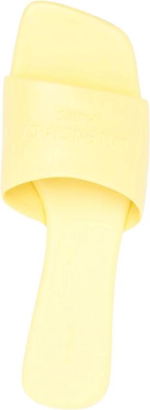 Balenciaga Citroengele Leren Slides Yellow Dames
