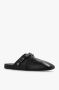 Balenciaga Zwarte Leren Slides met Gesp Hardware Black Heren - Thumbnail 4