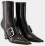 Balenciaga Elegante Slip-On Enkellaarzen Black Dames - Thumbnail 2