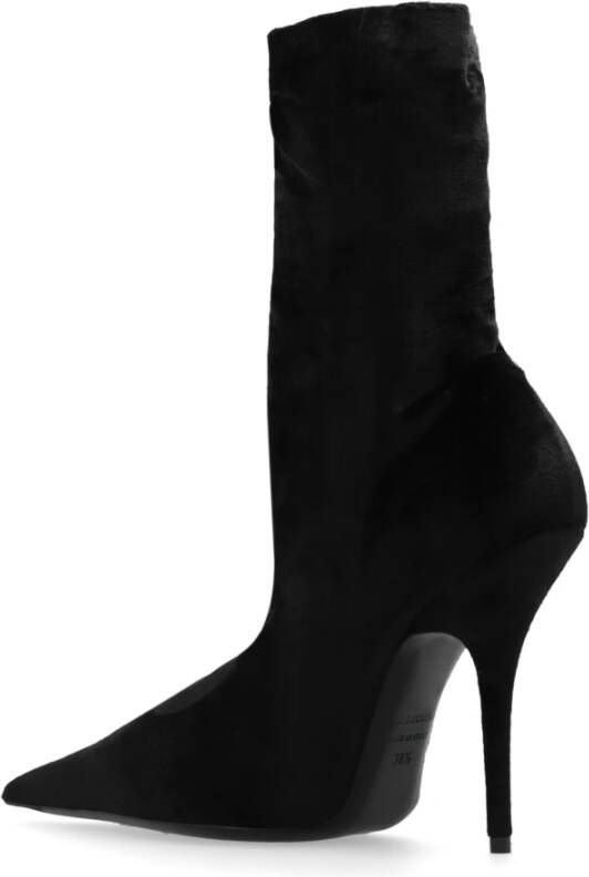 Balenciaga Enkellaarsjes met meshak Zwart Dames