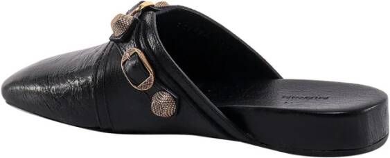 Balenciaga Flat Sandals Black Dames