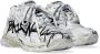 Balenciaga Graffiti Mesh Sneaker in Wit Multicolor Dames - Thumbnail 8