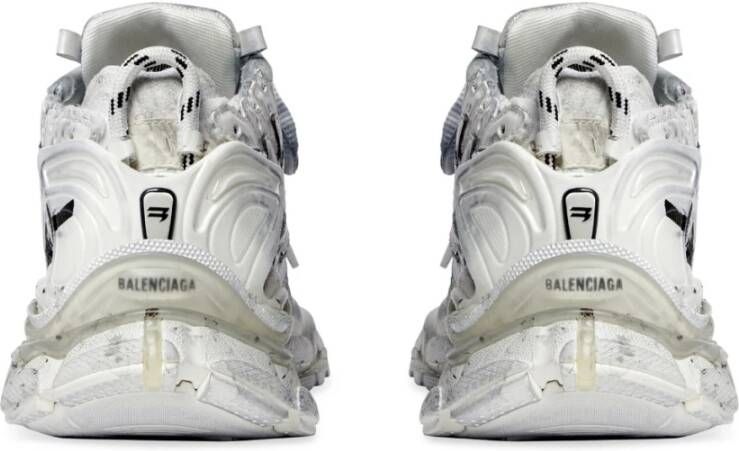 Balenciaga Graffiti Mesh Sneaker in Wit Multicolor Dames