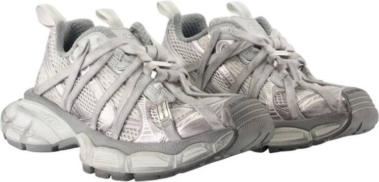 Balenciaga Grijze Mesh Sneakers met Extreme Veters