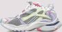 Balenciaga Grijze Mesh Sneakers met Lila en Gele Accenten Multicolor Dames - Thumbnail 2
