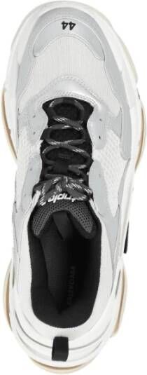 Balenciaga Grijze Metallize Veterschoenen
