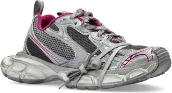 Balenciaga Grijze Sneakers met Vetersluiting