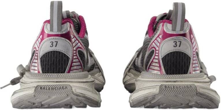 Balenciaga Grijze Synthetische Sneakers met Top Veters