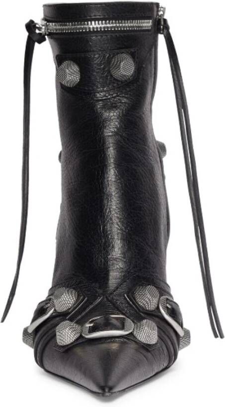 Balenciaga Zwarte Cagole 90 MM Bootie voor dames Zwart Dames