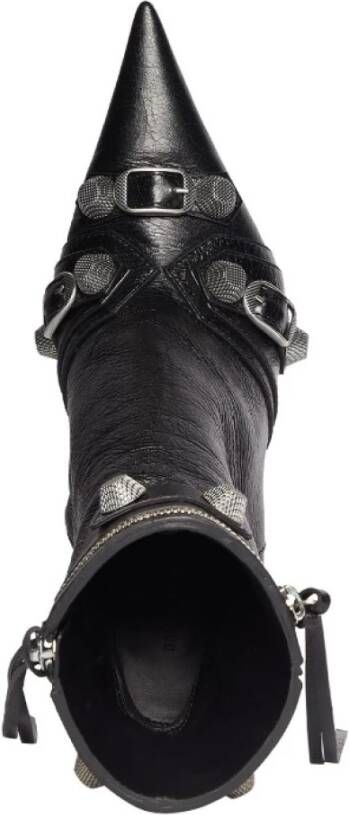Balenciaga Zwarte Cagole 90 MM Bootie voor dames Zwart Dames