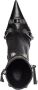 Balenciaga Zwarte leren enkellaarzen Edgy Statement Piece Black Dames - Thumbnail 11