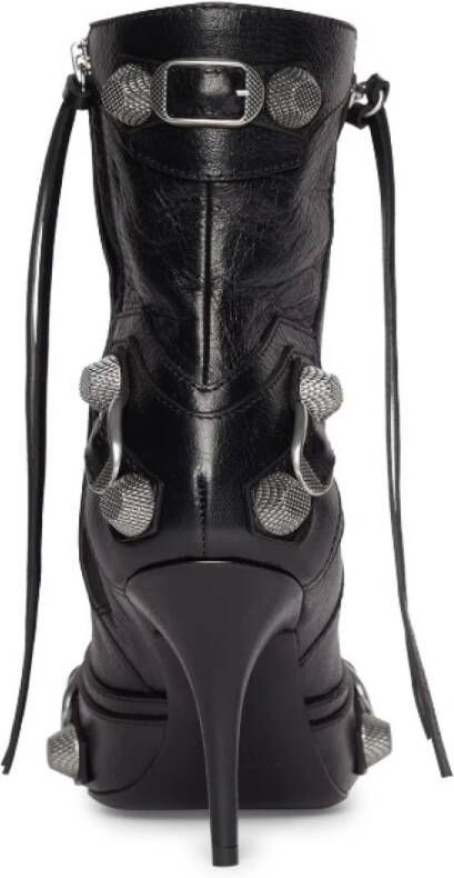 Balenciaga Zwarte Cagole 90 MM Bootie voor dames Zwart Dames
