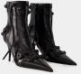 Balenciaga Zwarte Leren Laarzen 7 cm Hak Black Dames - Thumbnail 2