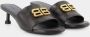 Balenciaga Zwart Goud Heeled Mules Black Dames - Thumbnail 2