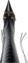 Balenciaga Zwarte Krokodil Effect Puntige Laarzen Black Dames - Thumbnail 7