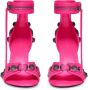 Balenciaga Fuchsia Hoge Hak Sandalen Roze Dames - Thumbnail 4
