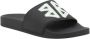 Balenciaga Iconische Logo Rubberen Slippers Black Heren - Thumbnail 2
