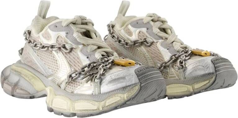 Balenciaga Ketting Sneakers Synthetisch Beige