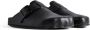 Balenciaga Zwarte Leren Logo-Gesp Sandalen Black Dames - Thumbnail 4