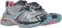 Balenciaga Lage Sneakers Grijs Blauw Reflecterend Gray Dames - Thumbnail 2