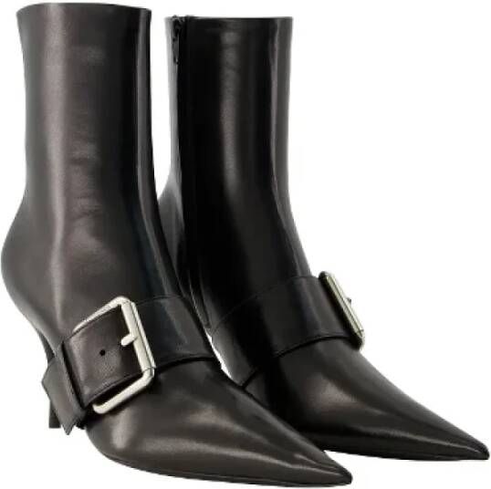 Balenciaga Leather boots Black Dames