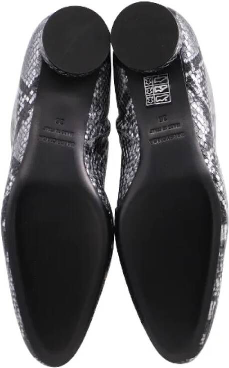 Balenciaga Leather boots Gray Dames