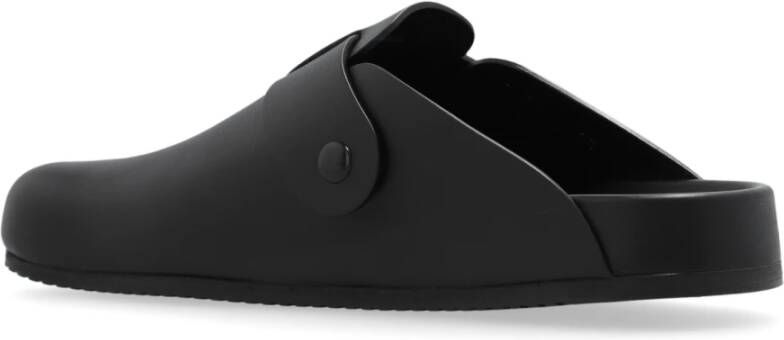 Balenciaga Leren slides Black Dames