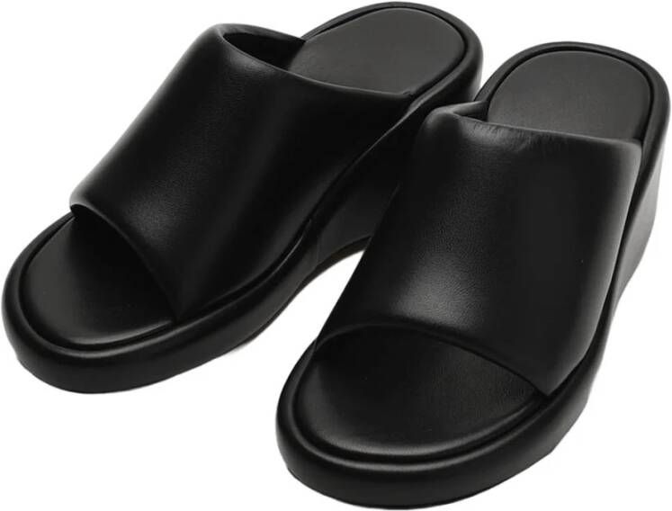 Balenciaga Logo Sliders voor zomerstijl Black Dames