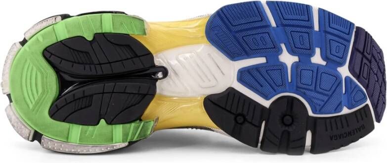 Balenciaga Mesh Low-Top Sneakers met Gedrukt Logo Multicolor Heren