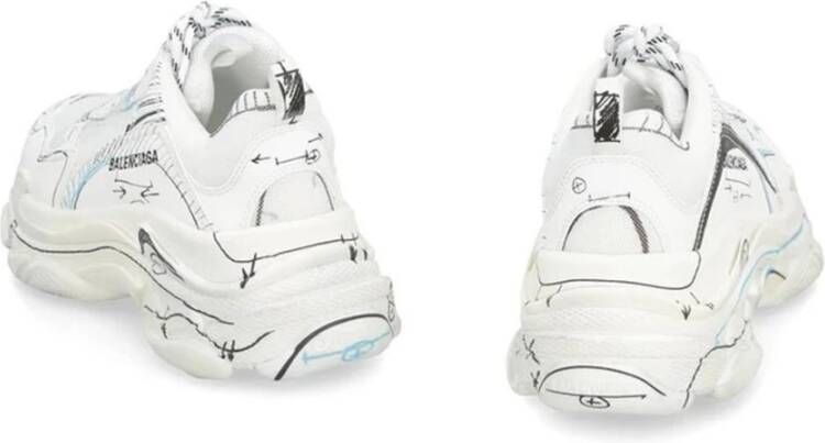 Balenciaga Mesh Sneakers met Sketch Print