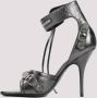 Balenciaga Metallic Sandalen met Stiletto Hakken Gray Dames - Thumbnail 2