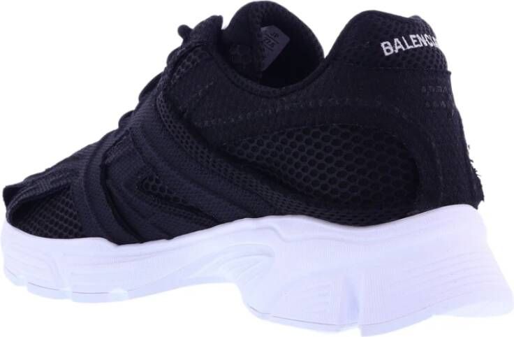 Balenciaga Monocolor Synthetische Sneaker Zwart Heren