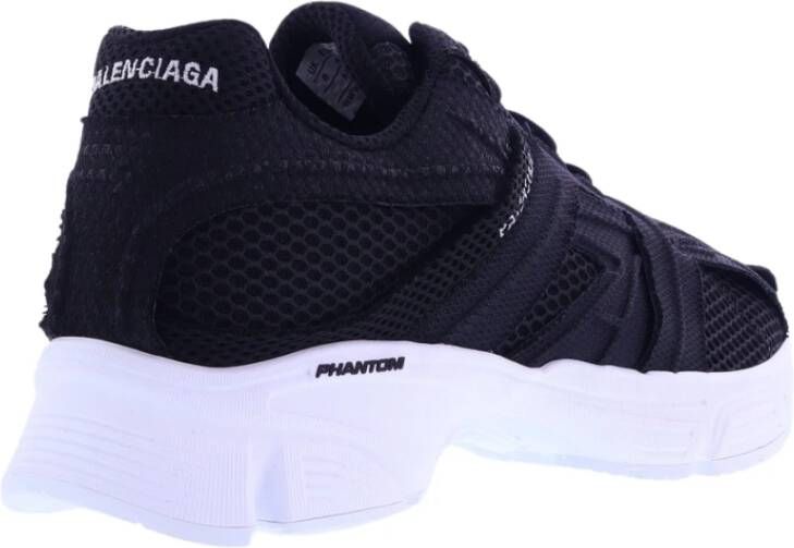 Balenciaga Monocolor Synthetische Sneaker Zwart Heren